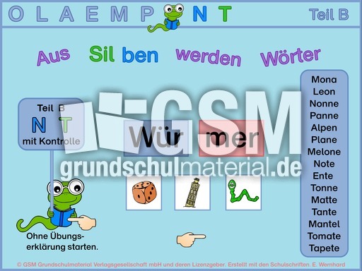 Silbensynthese N-T mit Kontrolle.pps